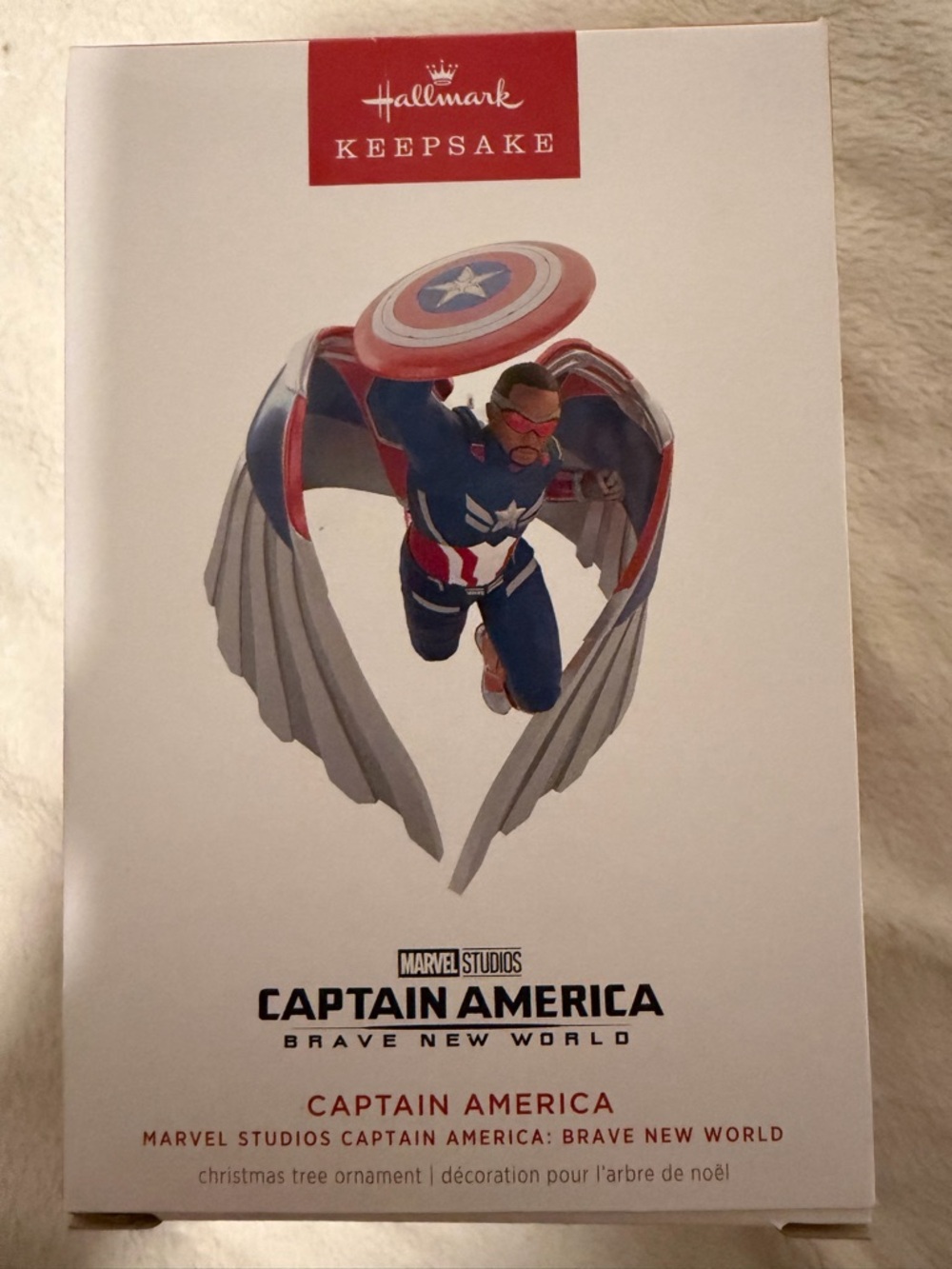 Hallmark Marvel Captain America ornament - 2025 Red, Blue, White